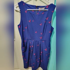 Darling brand blue dress with pink brids
